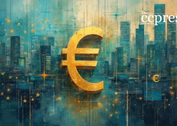 euro stablecoin oil painting
