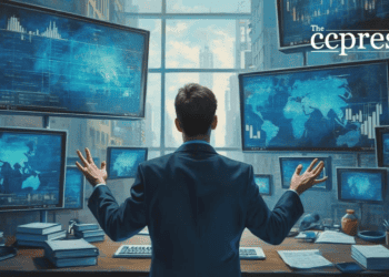 financial expert oil painting
