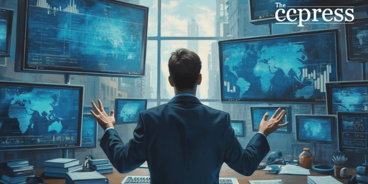 financial expert oil painting