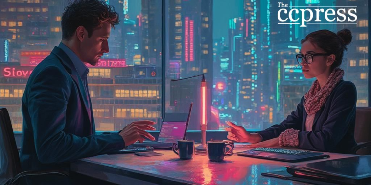 futuristic campus bitcoin trade