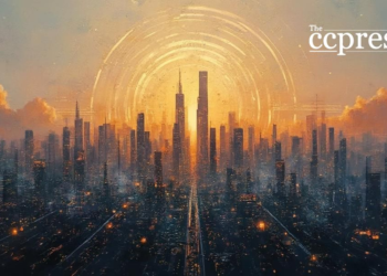 futuristic cardano skyline art