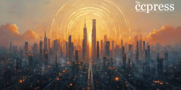 futuristic cardano skyline art