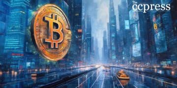 futuristic city bitcoin ethereum