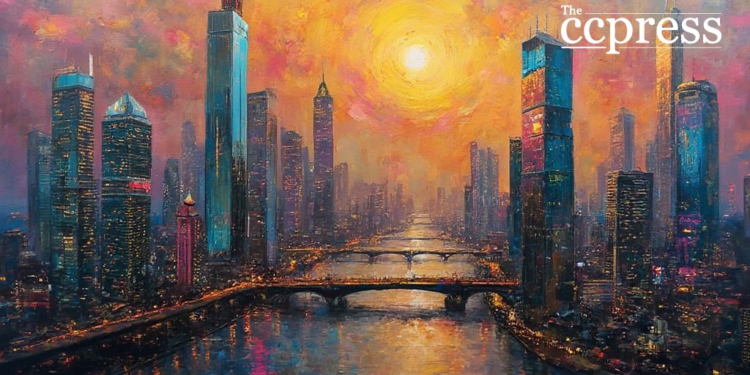 futuristic city ethereum growth
