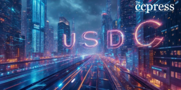 futuristic city usdc oil painting