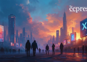 futuristic city xrp dusk sky