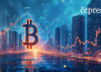 futuristic cityscape bitcoin vision