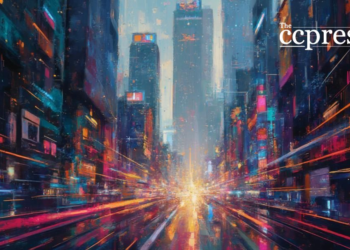futuristic cityscape crypto 2025