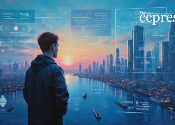 futuristic cityscape dawn