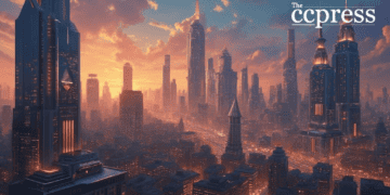 futuristic cityscape eth acquisition