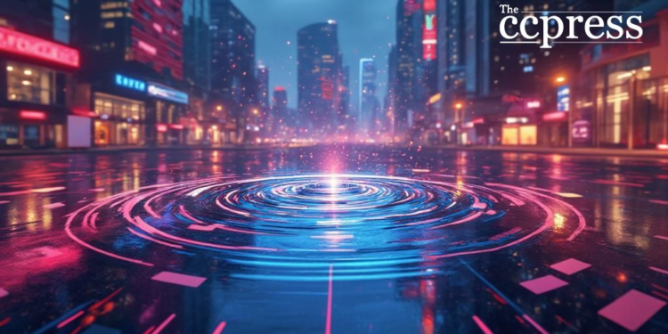 futuristic cityscape neon art