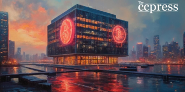 futuristic cityscape norges bank