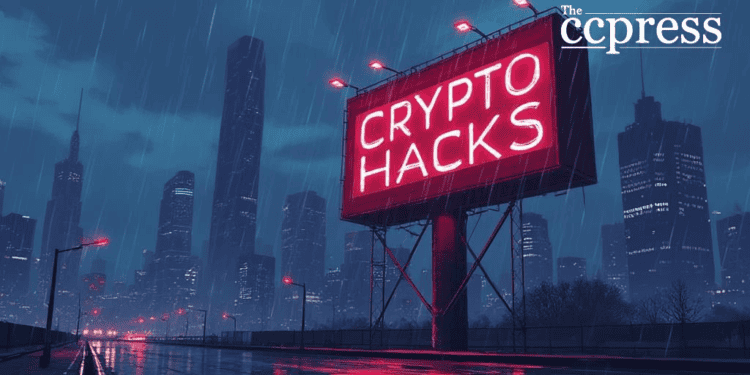 Crypto Hacks Surge in 2025 with $2.47 Billion Stolen 19 futuristic crypto billboard art