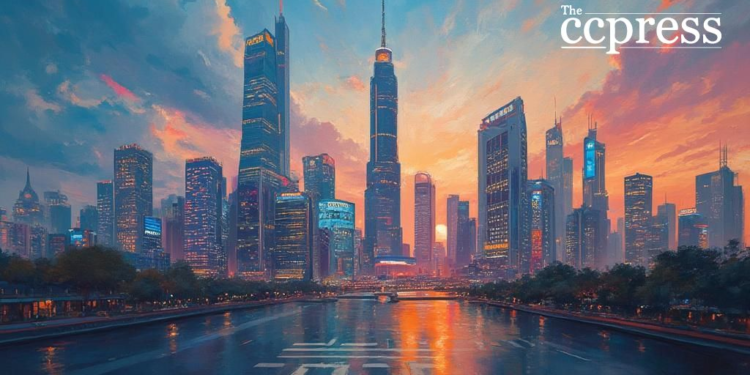 futuristic crypto skyline 2025