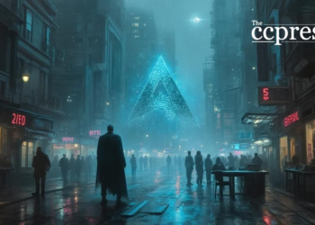 futuristic digital heist scene