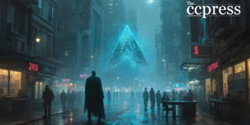 futuristic digital heist scene