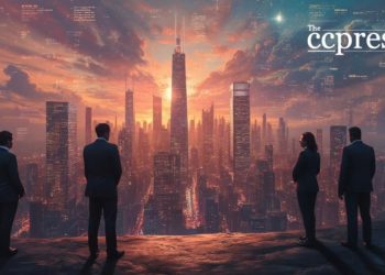 futuristic economy landscape art