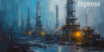 futuristic energy tech painting