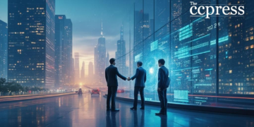 futuristic financial exchange art