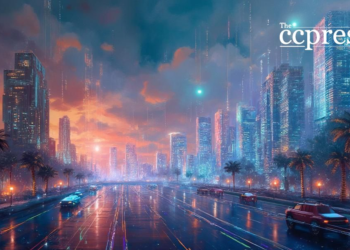 futuristic financial landscape