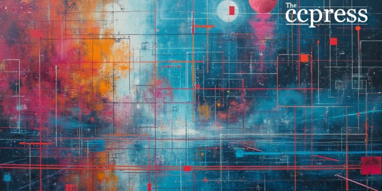 futuristic innovation oil art