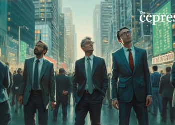 futuristic investors painting