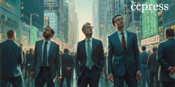 futuristic investors painting