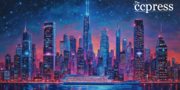 futuristic new jersey cityscape