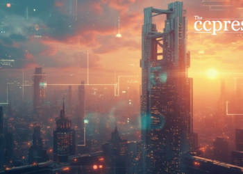 futuristic sharps skyline art