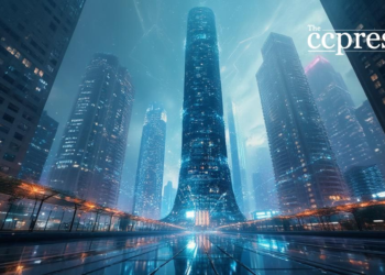 futuristic skyscraper cityscape
