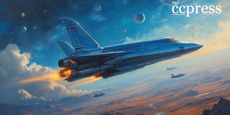 futuristic spaceport blue origin