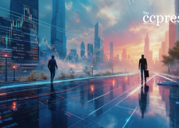 futuristic trading painting