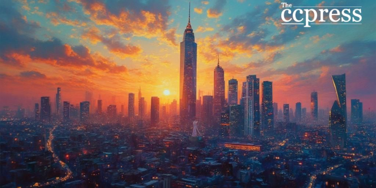 futuristic trump blockchain art