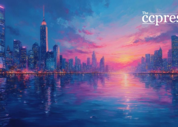 futuristic urban landscape art
