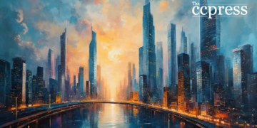 futuristic urban progress scape