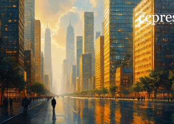 golden financial district art
