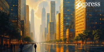 golden financial district art