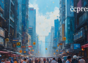 hong kong crypto cityscape