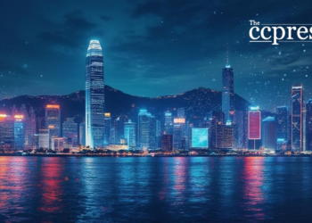 hong kong digital skyline art