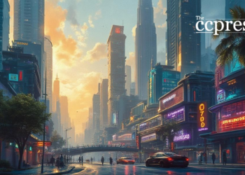hyperliquid future cityscape art