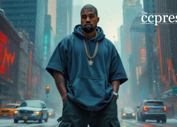 kanye financial chaos oil painting