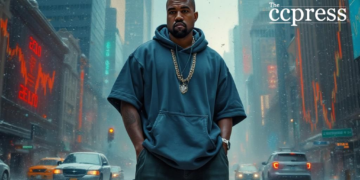 kanye financial chaos oil painting
