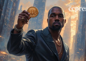 kanye futuristic crypto oil painting