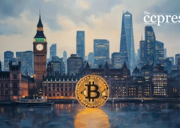 london tech skyline oil painting