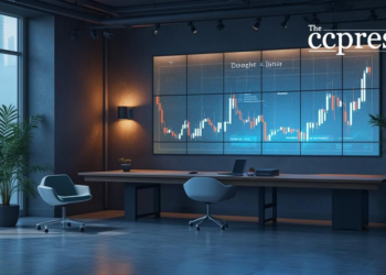 modern office coingape display