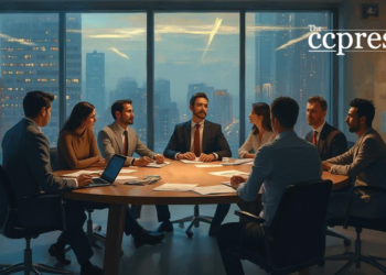 modern office crypto discussion