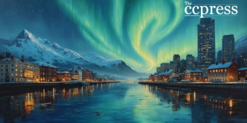 norway financial cityscape art