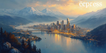 norway skyline bitcoin dawn