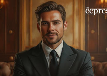 opulent businessman oil painting