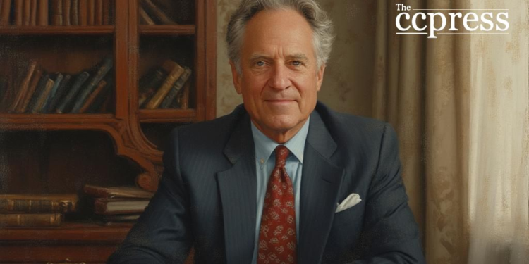 rick rieder oil portrait office